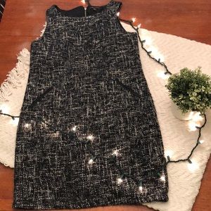 Black and white body con